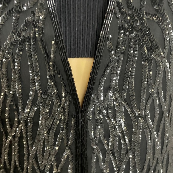 Vintage 60’s duster sequin sweater with a clip below the bust super chic elegant - Picture 5 of 10